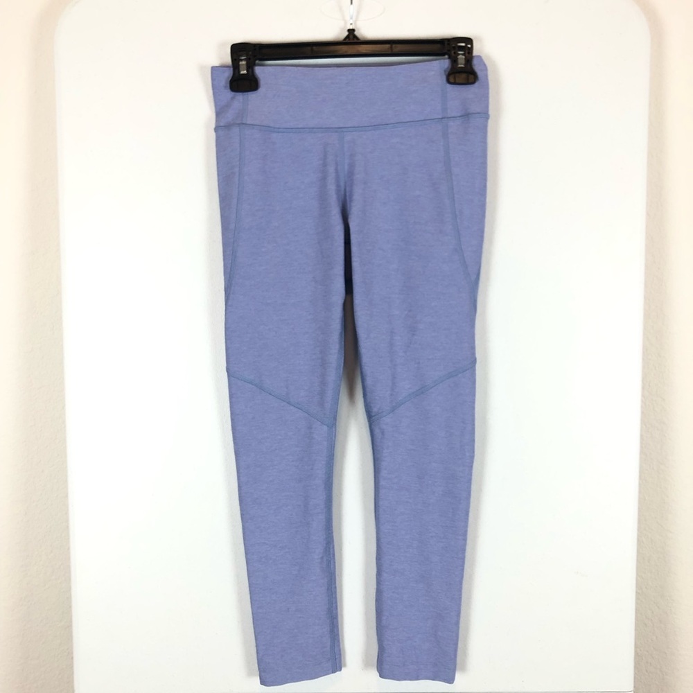 Outdoor Voices Leggings‎ Women's S Blue Warm Up Crop Stretch Waistband Pull-On